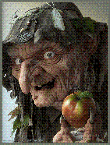 Wiedźma z jabłkiem